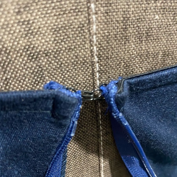 Aqua peplum dress, lace detail - Picture 9 of 13